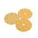 Spot wholesale yellow sand flocking 6 inch dry sanding paper car paint polishing piece brushed piece adhesive sandpaper