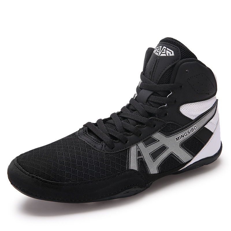 Wrestling Shoes Men's Indoor Fitness Training Shoes Professional Grade Professional Fighting Match Special Shoes Fighting Sanda Boxing Shoes