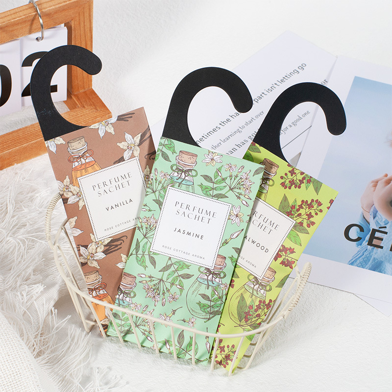 Hook style wardrobe sachet bedroom deodorant deodorant sachet spice wholesale air fresh car sachet pendant