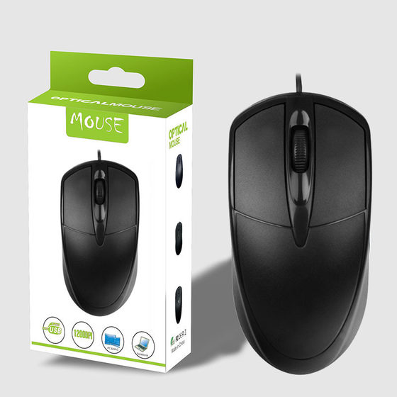 Factory Direct neutral wired USB mouse Home Office business notebook desktop colorful luminous wholesale