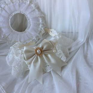 Pet Wedding Ceremony Scarf Cat Scarf Set Pet Lace Scarf Cat Slippery Towel Large, Medium and Small Dog Teddy Bib