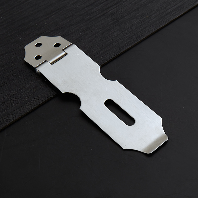 Stainless Steel Hasp Door Lock Cabinet Door Drawer Lock Old-fashioned Wooden Door Latch Buckle Buckle Fixation of Datch Door Nose