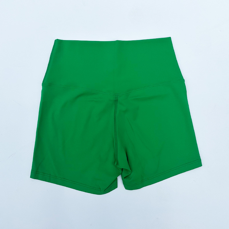New LULU Sports High Waist Tight Shorts Yoga Clothing Nylon Shorts Women's Tight High Elastic Three-point Pants