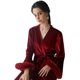 bride morning gown women's long feather nightgown wedding ceremony makeup bridesmaid group kimono South Korea gold velvet