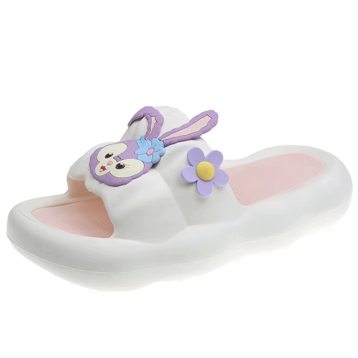 Slippers Women's Cute Student Girl ins Style Non-slip Super Soft Thick Bottom Dormitory Wearing Comfortable One-word Sandals and Slippers
