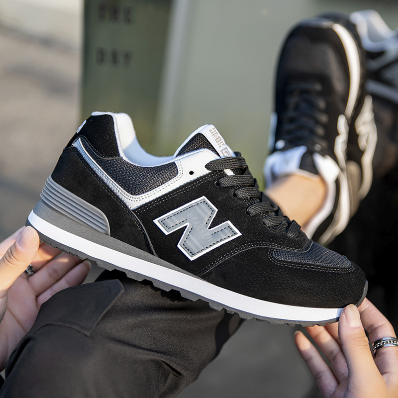 2023 New Sports Shoes Women's Spring and Autumn New Bailun Cool Running Shoes Men's Shoes nb Summer Breathable n-Word 574 Couple