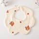 Gauze Flower Wai-Strawberry Bear Head
