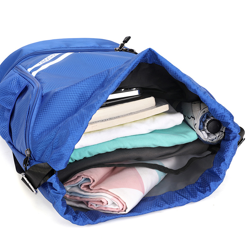 Factory wholesale new dry and wet separation drawstring backpack Outdoor Sports Basketball bag women's swimming travel storage bag