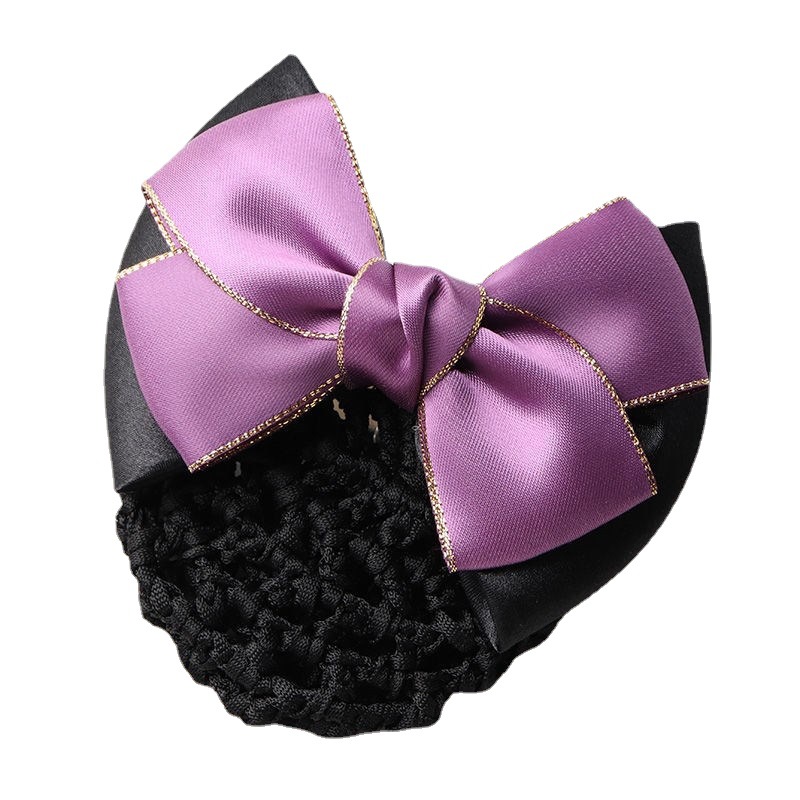 Hotel Waiter Head Flower Korean Telecom Mobile Stewardess Nurse Bank Net Flower Fixture Hair Net Pocket Headwear