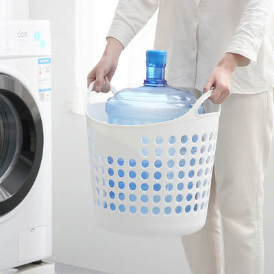 Large Capacity Dirty Clothes Basket Household Portable Dirty Clothes Basket Bathroom Dirty Clothes Storage Basket Bathroom Plastic Laundry Basket