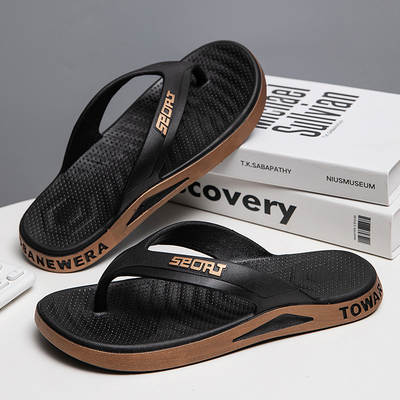 New minimalist flip-flops men's outer wear non-slip outdoor leisure flip-flops men's beach fashion sandals wholesale