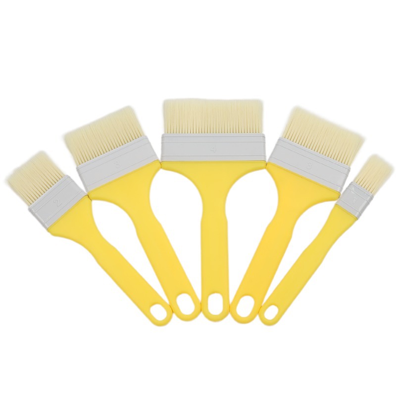 Imitation wool brush soft hair paint coating brush plastic handle water paint brush seamless soft hair brush baking barbecue brush