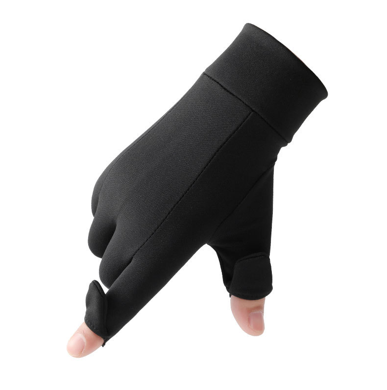 Outdoor thermal gloves men's Q9065 touch screen full finger windproof fleece-lined sports running mountaineering riding gloves cross-border_voghion.com