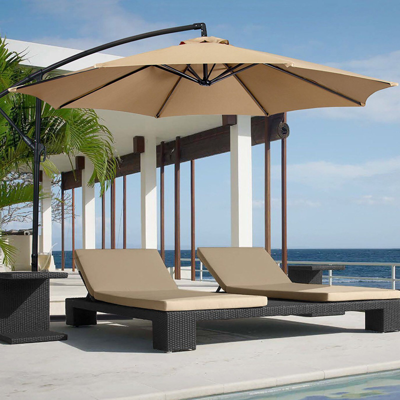 Cross-border Outdoor Umbrella Outdoor Rainproof Sunshade Umbrella Courtyard Umbrella Outdoor Stall Umbrella Sun Umbrella Booth Replacement Umbrella Cover Cloth