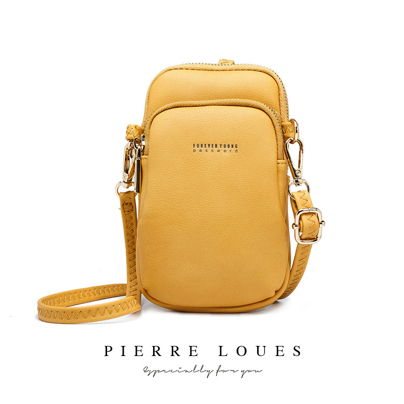 Cross-border bag 2024 new ladies mobile phone bag fashion simple shoulder messenger bag Korea PU women's bag wholesale