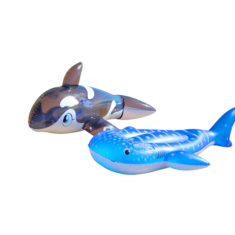 Adult children dolphin floating bed water play toy floating row wholesale PVC water cartoon animal inflatable floating row