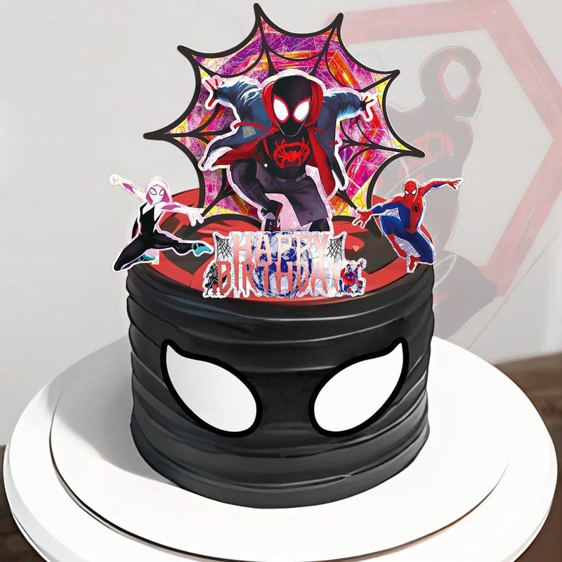 カラフルなスパイダーマンがテーマのミニスーツセットスタイリッシュなスパイダーマン誕生日パーティーの装飾|undefined