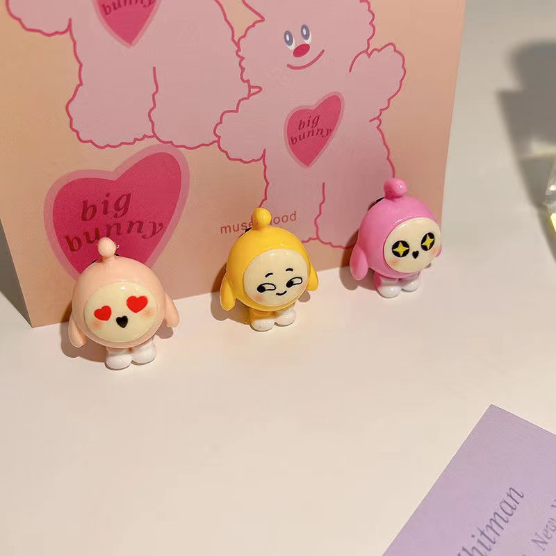 Cute Egg Hairpin Doll Cartoon Hairpin Bangs Side Clip Mini Strange Hairpin Funny Headwear