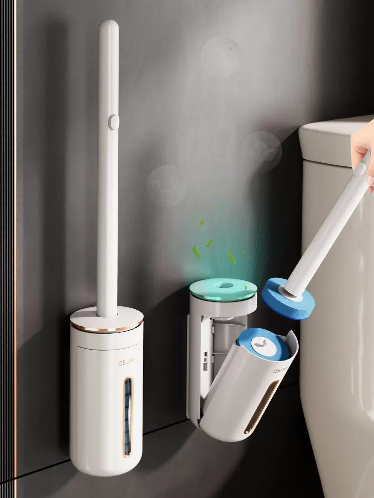 Disposable Toilet Brush Household Toilet Wall Hanging No Dead Angle Toilet Brush Special Descaling Artifact Brush Head