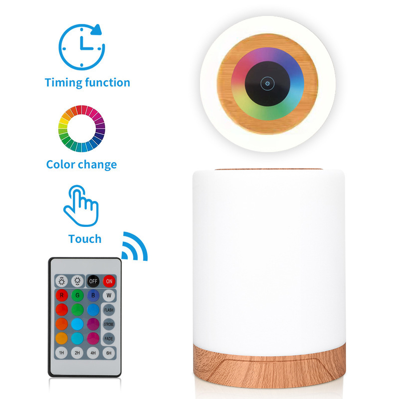 Private model LED bedside lamp children's room sleeping night light mother and baby soft light bedside night light usb charging multi-color adjustable