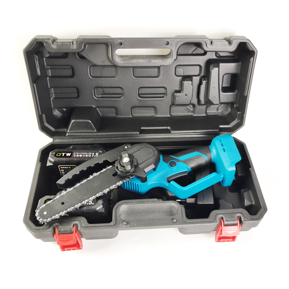 Handheld lithium chainsaw chainsaw mini saw high branch saw rechargeable wireless saw felling tree felling factory straight hair