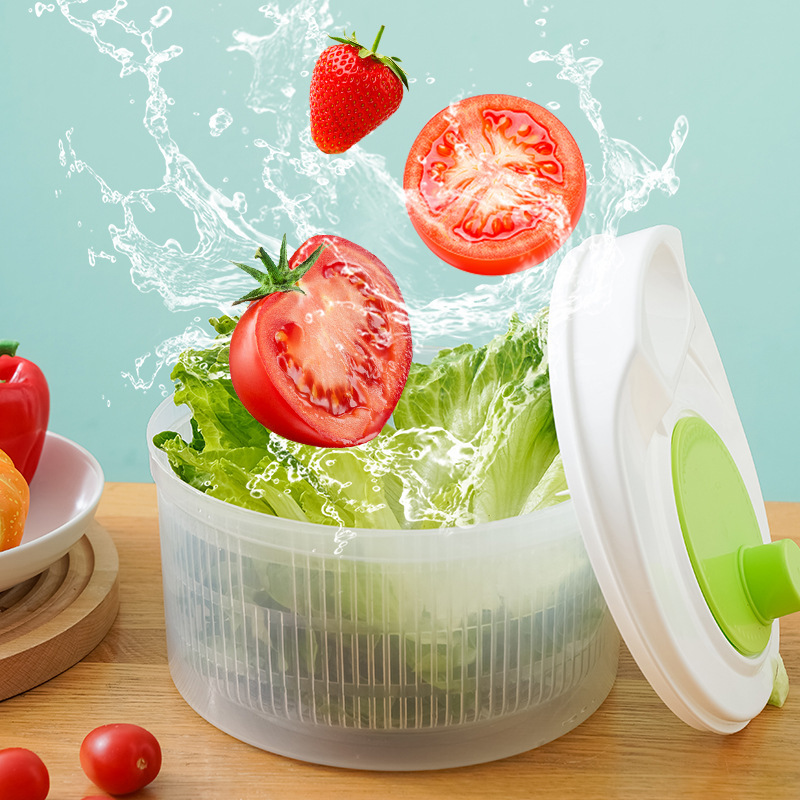 野菜脱水器家庭用サラダ乾燥機小型手動キッチン野菜鉢果物野菜水切り乾燥器|undefined