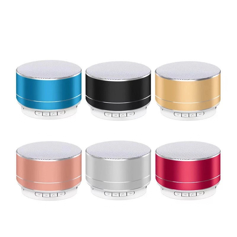 New outdoor portable metal A10 Bluetooth speaker card mini speaker wireless bass small steel cannon audio