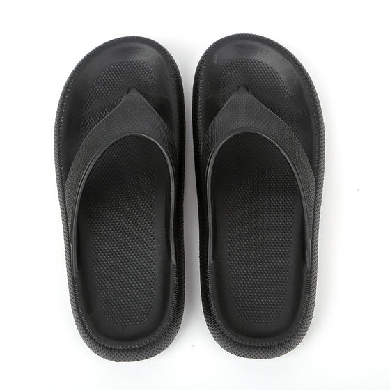 2022 New Summer Bathroom Home Slippers Women's Summer Dung Thick Bottom Flip Flops eva Set Toe Couple Slippers