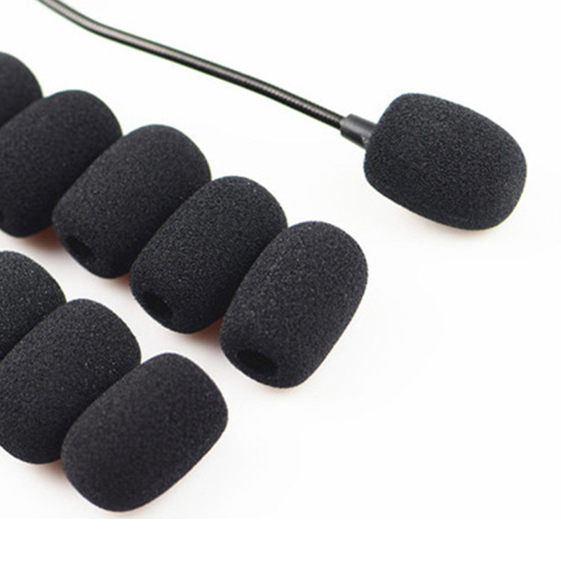 Microphone conference live microphone cover Platform Bee game ear microphone cover sponge collar clip windproof cotton cover