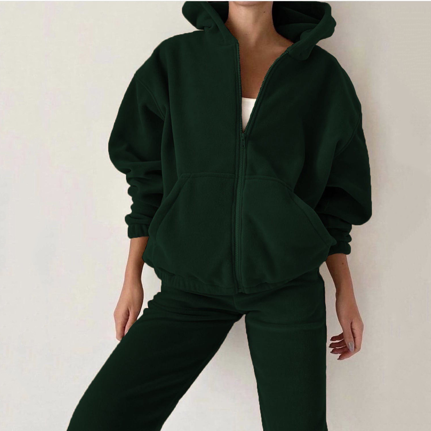 Europe and the United States 2024 independent station Amazon ebay autumn and winter foreign trade women's new fashion sports leisure sweater suit