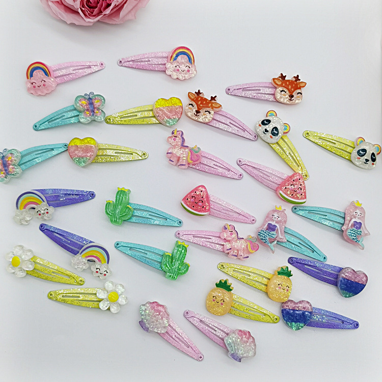Cross-border new cute cartoon BB clip children's broken hairpin girls baby small hairpin headdress children's hairpin wholesale