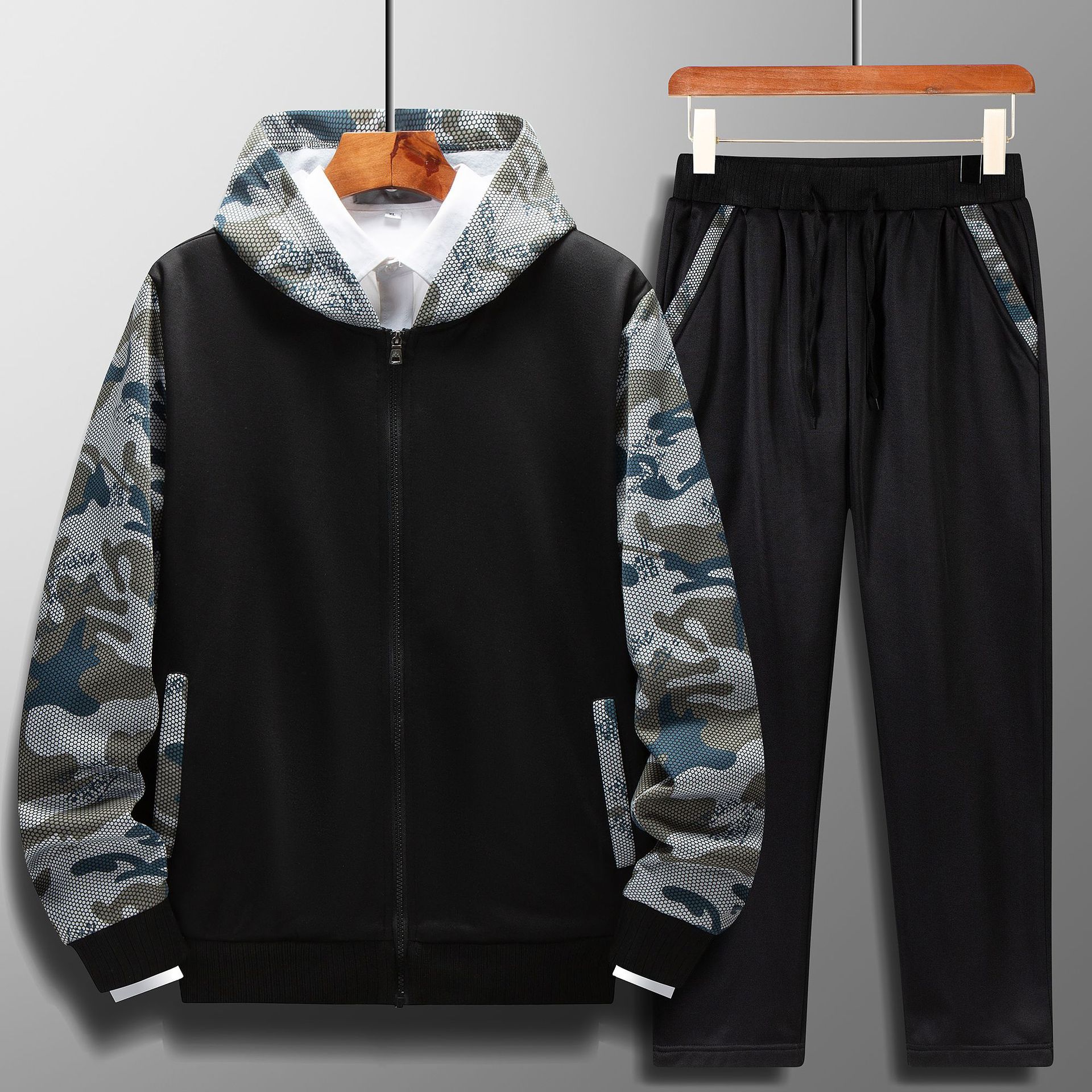 2023 Amazon M-8XL Spring and Autumn New Sports Korean Fashion Long Baseball Suit Large Size Jacket
