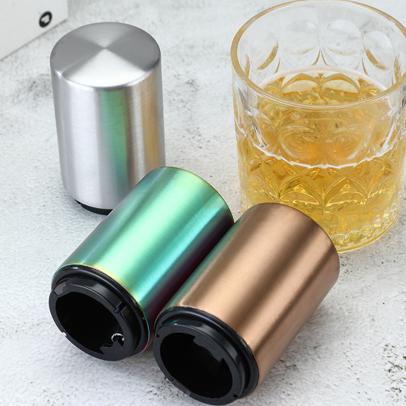 Daoqi 304 Stainless Steel Bottle Opener Creative Press Beer Opener Commercial Bar Automatic Bottle Opener