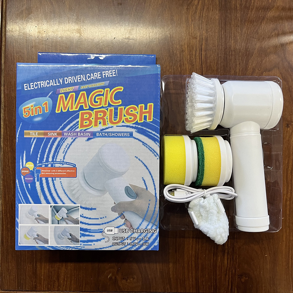 Cross-border household multifunctional kitchen bathroom toilet corner bowl brush shoe brush handheld wireless electric cleaning brush