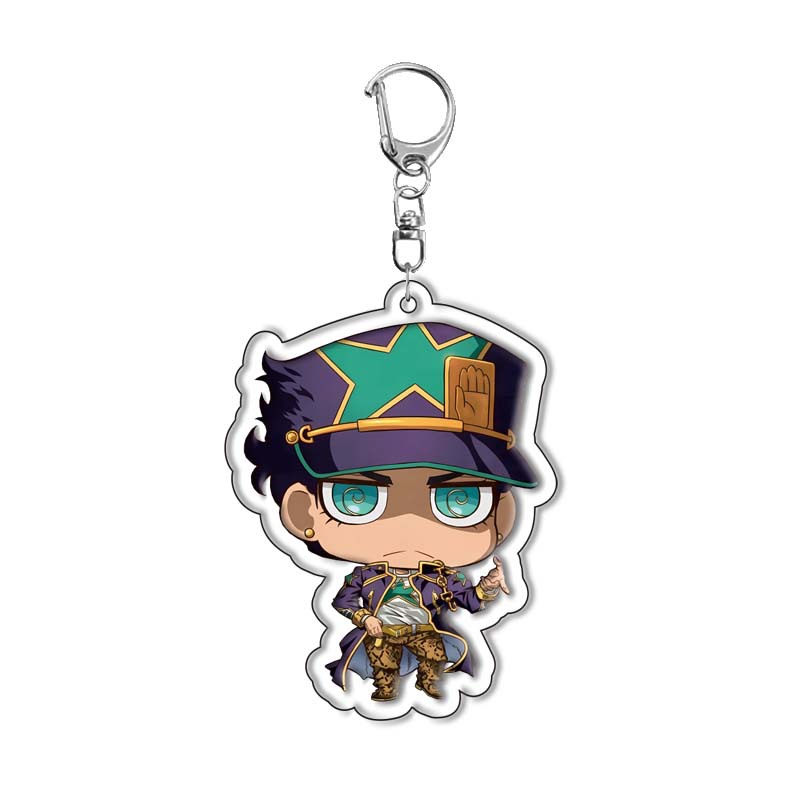 JOJO's Bizarre Adventure Jonathan Acrylic Keychain Pendant Anime Peripheral Figures Cross-Border