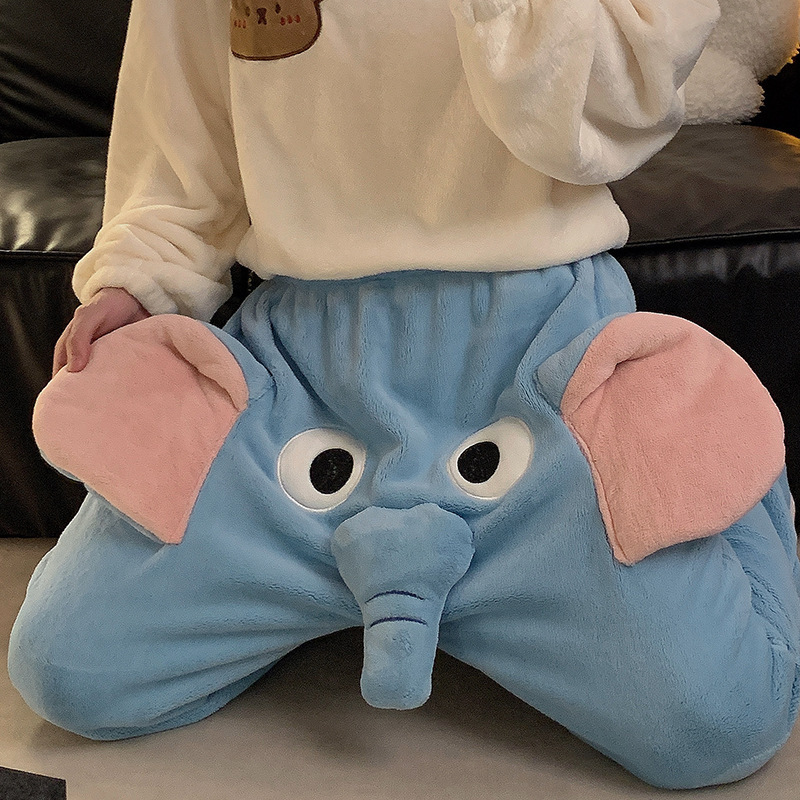 フランネルが可愛いです。象の長ズボンが男の子と女の子がゆったりしています。|undefined