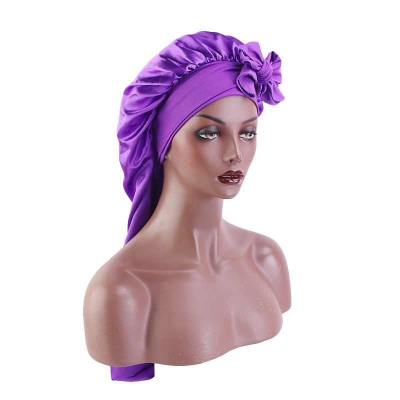 Long Tail Hood Adjustable Sintin Long Barrel Nightcap Women's Beauty Salon Home Hat Cross Border