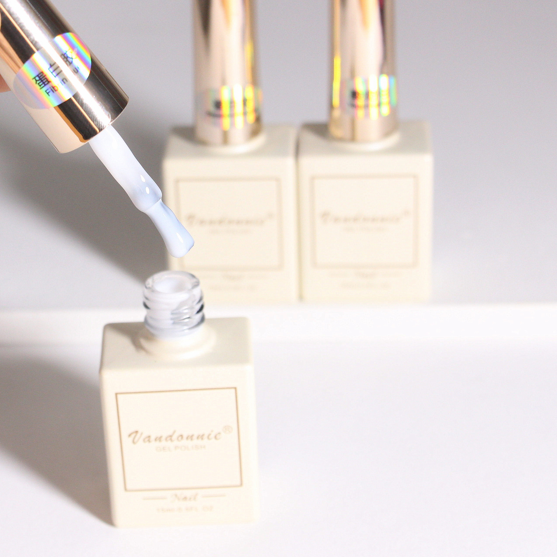 Cross-border new popular color white moonlight porcelain white nail polish glue pure white transparent White Pearl Milky yellow protein wholesale