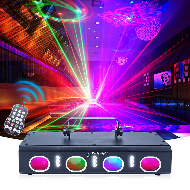 New stage lighting disco light KTV flash laser light disco jumping atmosphere light rotating voice control party Light