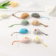 Pet supplies manufacturer simulation plush Mouse doll suit feather mouse scratch-resistant molar cat toy