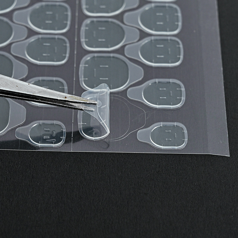 Explosions 6083 small jelly gel 24 jelly gel wear nail piece double-sided tape waterproof nail nail nail stickers wholesale