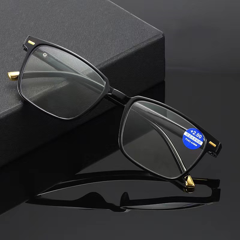 New high-definition resin anti-blue light reading glasses men and women with box retro reading glasses middle-aged and old age reading glasses tide