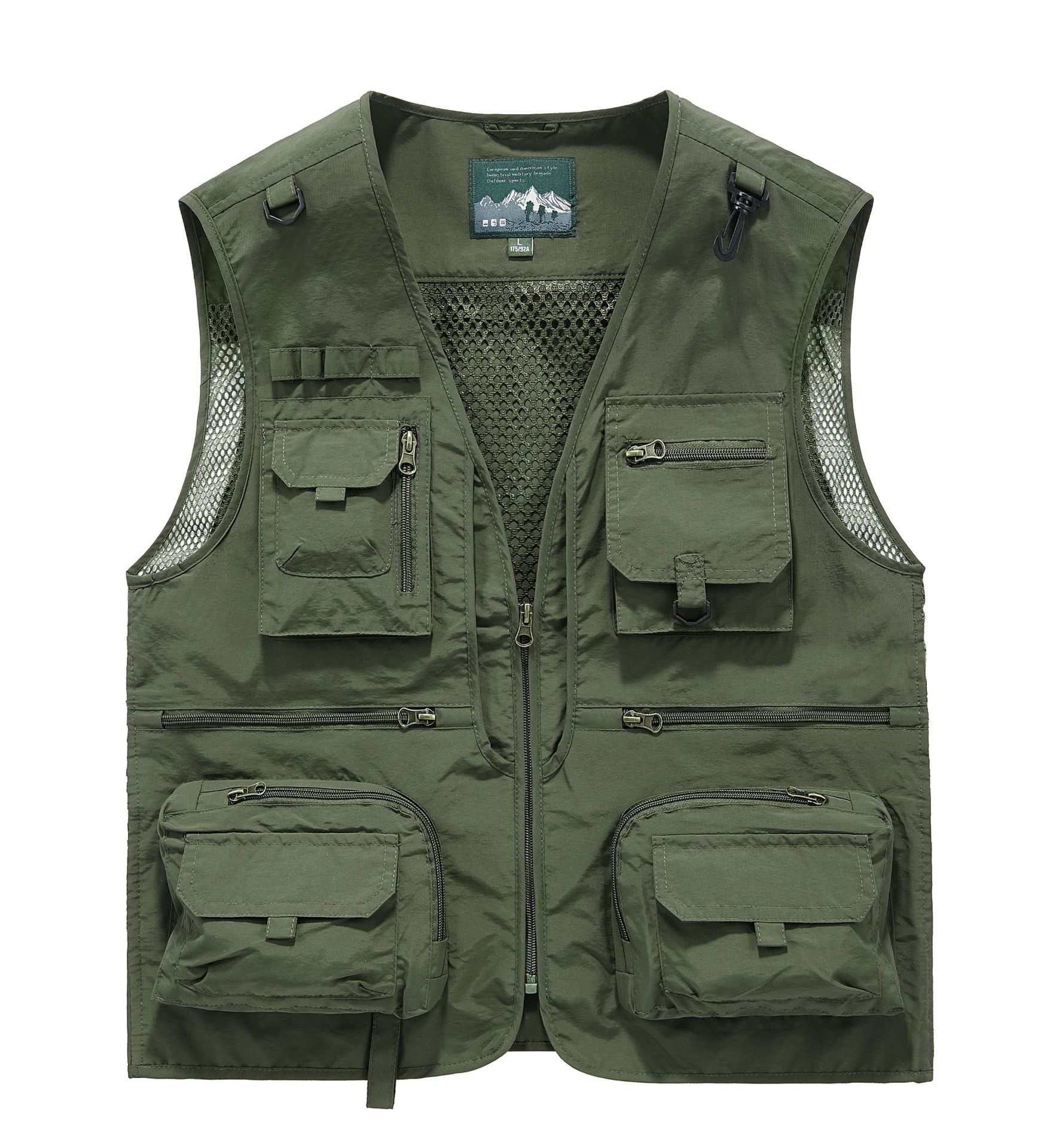 Vest customized printed logo photographer director vest outdoor mountaineering propaganda vest multi-pocket overalls