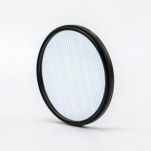 Filtro de banda de efecto de llamarada azul pantalla ancha de película de estilo deformado FILTRO DE CÁMARA DE efecto especial cepillado