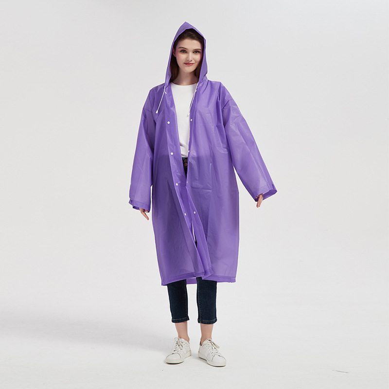 Raincoat long conjoined rainproof convenient single adult poncho fashion Happy Valley amusement park play rain gear wholesale