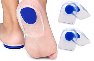 Source manufacturers silicone gel heel pad silicone heel cup anti-foot pain relief pad shock absorption PU heel pad