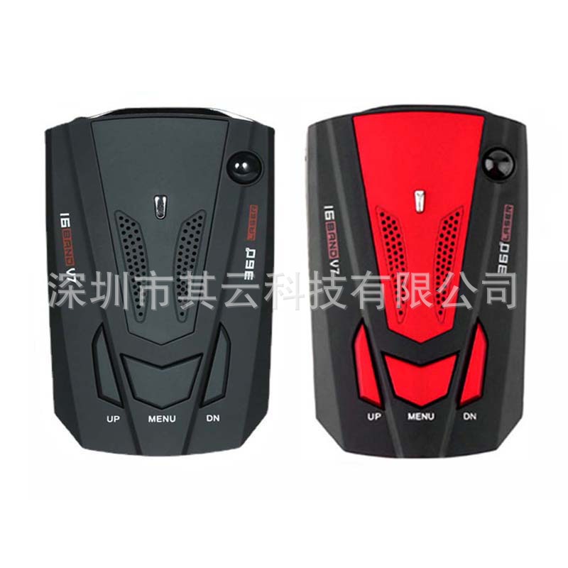 In Stock China-UK-Russia foreign trade V7 safety warning instrument vehicle-mounted laser radar mobile speed detector technology radar dog