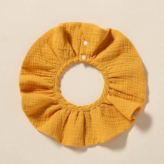 Baby saliva towel baby 360 degree bib cotton 4 layer gauze absorbent saliva pocket children's saliva bib