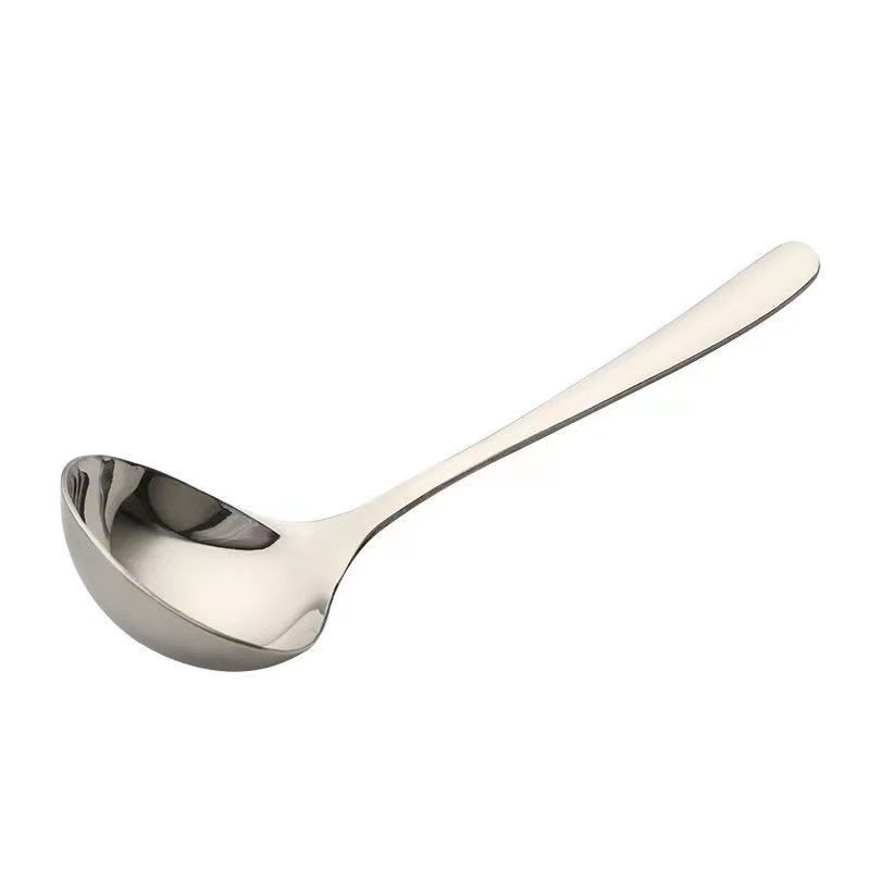 Stainless steel soup spoon household spoon soup porridge Spoon soup shell kitchen utensils thickened cooking hot pot public spoon wholesale