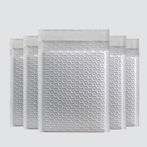 Bubble Bag Matte Composite Pearlescent Film White Packing Express Thickened Bubble Bag Envelope Bag Shockproof Bubble Bag